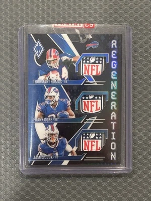 2024 Phoenix Thurman Thomas/Frank Gore/James Cook Triple SHIELD 1/1 True 1 OF 1 - Image 1 of 2