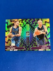 Luka Doncic/Jason Kidd 2024-25 Donruss Optic Optical Illusions LIME GREEN #/199 - Picture 1 of 2