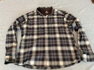 Kuhl Mens Brown Tan Plaid Flannel Button Shirt Xl - Picture 1 of 7