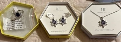 Juego de collar, anillo y pendiente de zafiro araña Bomb Party RBP2467 RBP7060 RBP7054 Foto 1 de 4