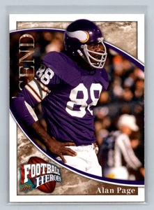 Alan Page 2009 Upper Deck Heroes #297 Minnesota Vikings - Picture 1 of 2