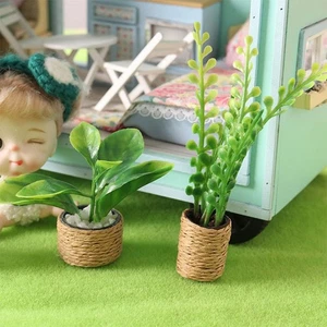 1/6 1/12 Dollhouse Plant Bonsai Green Doll Accessories Doll House - Picture 1 of 17