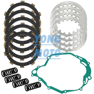 Clutch Friction Plate Kit & Cover Gasket for Yamaha Trailway 200 TW200 1987-2021 - Image 1 of 4