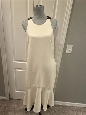 Vestido de mujer Lauren Ralph Lauren talla 12 invierno crema Foto 1 de 4