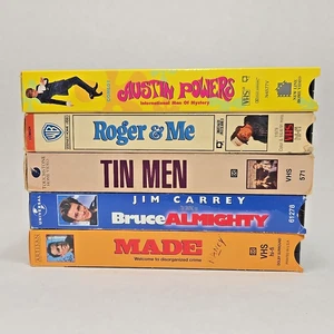 Comedy Movies VHS Lot Austin Powers Bruce Almighty + Others - 5 Movies - Picture 1 of 20