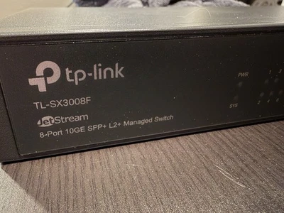 TP-Link TL-SX3008F - JetStream 8-Port 10GE SFP+ L2+ Managed Switch - Image 1 of 4