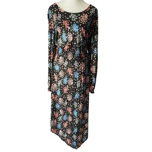 Vestido Eriks Fabriker Midi Estampado Floral Sandra Vestido Calzoncillo Manga Larga M Femenino - Imagen 1 de 8