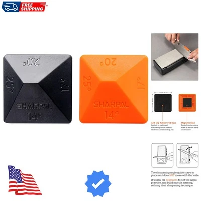 196N Angle Pyramid Knife Sharpener - 2-Pack with 4 Universal Angles for Preci... - Image 1 of 4
