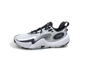 Under Armour Spawn 5 Basketball Running Shoes Black/White/Silver Men’s 11.5 - Picture 1 of 7