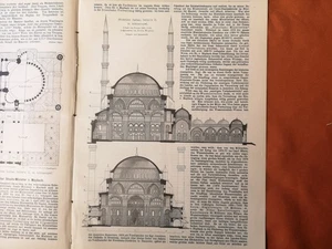 RK 1893 giornale di costruzione 57 Adrianopoli Edirne Turchia moschea - Foto 1 di 5