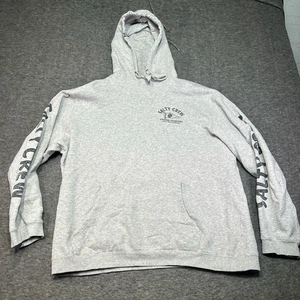 Salty Crew Hoodie Herren XL grau Angeln Sweatshirt Kapuze Jagd Freizeit Strand - Bild 1 von 7