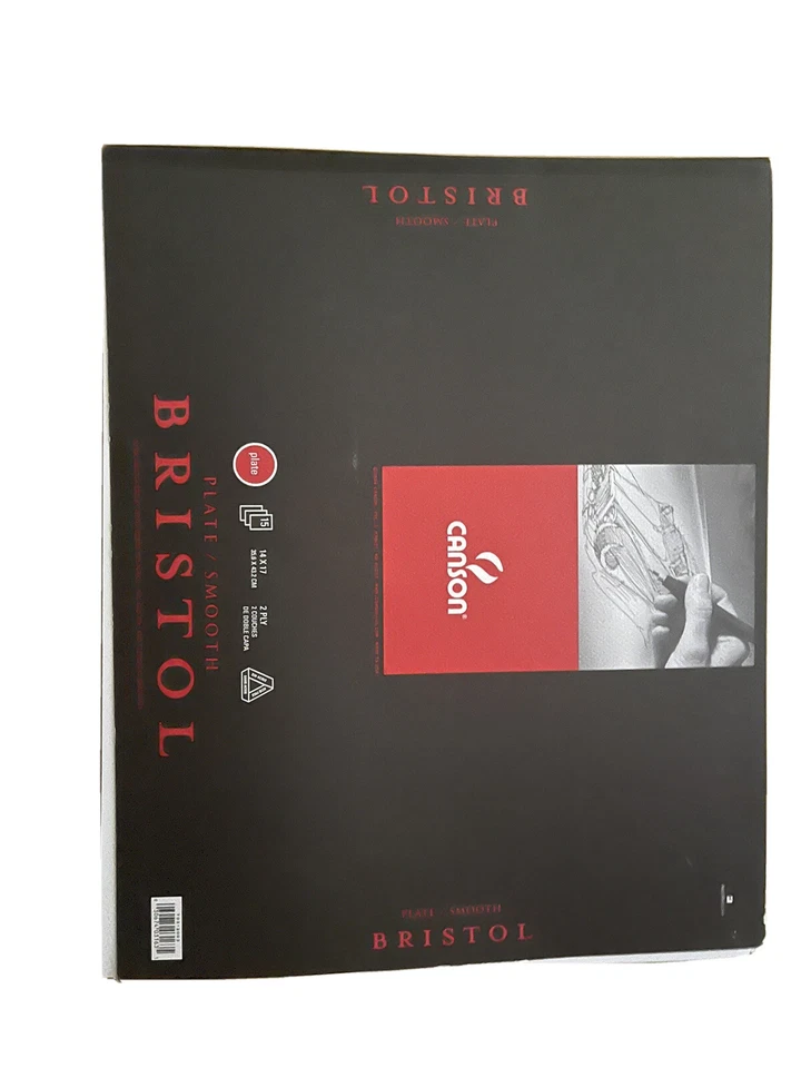 canson bristol plate/smooth  14x17 2 ply slighty used - Image 1 of 1