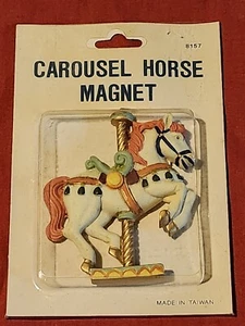 (A6) -- NOS NIP Large 3-D Vintage Carousel Horse Magnet 3" × 3.5" New in Package - Picture 1 of 4