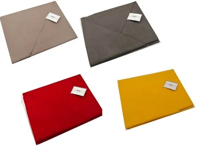 Completo letto lenzuola matrimoniale singolo  tinta unita cotone made in italy - Immagine 1 di 3