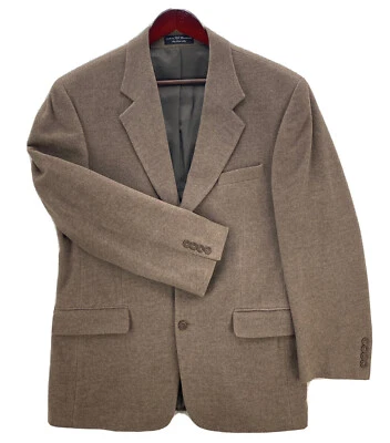 Gianfranco Ruffini Blazer Mens 40R Brown Heather Italian Cashmere Blend 3 Button - Image 1 of 4