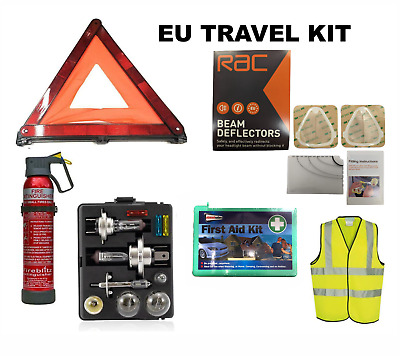 Stylarize Driving In Europe Motoring Car Van Emergency Travel Kit • 42.52€