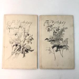 Antique "A Birthday Greeting" Postcards Signed H.A. Weist. 1911 Unposted - Picture 1 of 6