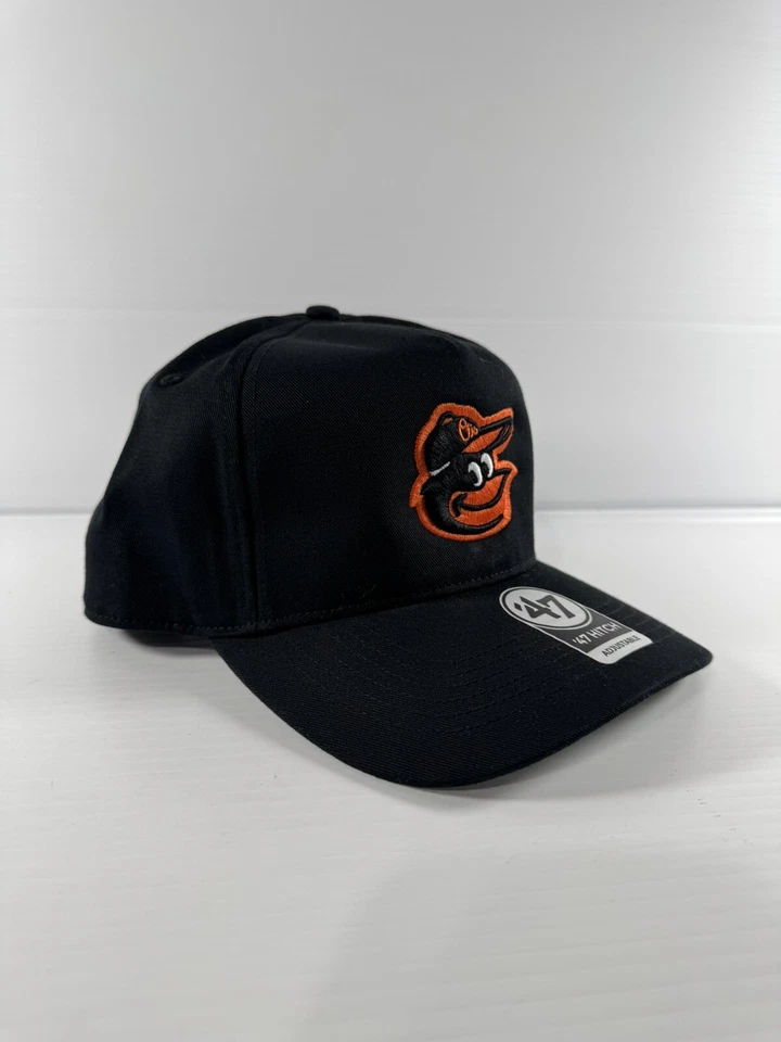 Baltimore Orioles '47 Brand Black Trucker Adjustable Hat
