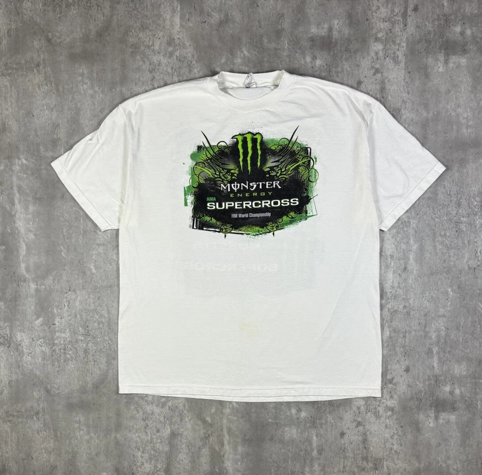 Camiseta Grunge Y2K Monster Motocross Talla 2XL Foto 1 de 4