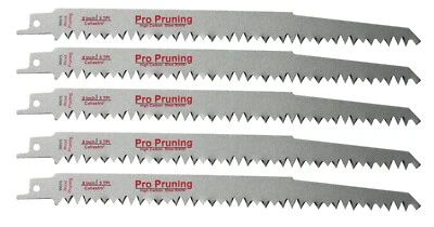 CALIASTRO 9 Inch Wood Pruning Reciprocating Saw Blades - 5 Pack