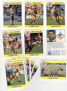 Merlin Rugby League Collection 1991 komplettes Team-Set Warrington-Karten - Bild 1 von 1