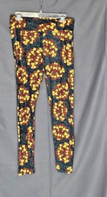 LuLaRoe - Leggings Estampado Floral - Talla TC Alto y Curvilíneo Foto 1 de 2