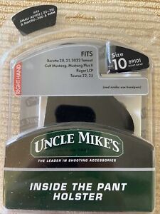 Uncle Mikes ITP Holster Black Size 10 Right Hand For .22-.25 Caliber - 89101