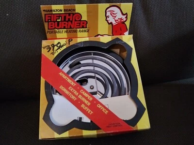 Винтажная портативная нагревательная плита Hamilton Beach с пятой горелкой - Изображение 1 из 4