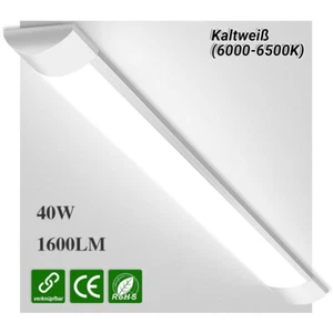 40W 120cm Tubos LED Lámpara de Humedad Taller Garaje Lámpara Lámpara de Techo Lámpara - Imagen 1 de 12