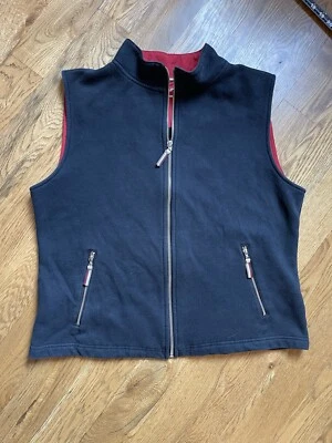 Chaleco Karen Scott Sport Mujer Negro Sin Mangas Cremallera Completa, Bolsillos, Grande Foto 1 de 4