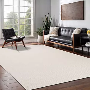 5X7 Easy Jute Rug Indoor Outdoor Farmhouse Area Washable Boho Woven Design - Picture 1 of 12