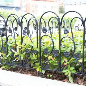 5 tlg. Beetzaun Set Steckzaun Metall Zierzaun Gartenzaun 60cm hoch Teichzaun GLS - Bild 1 von 12