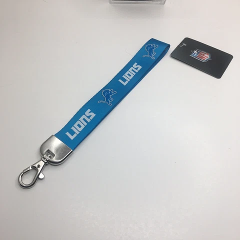 NFL Detroit Lions officially licensed Wristlet Lanyard W/ Clip New With Tags NWT Cover