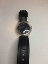 Extra Large Figaro Couture Black Plastic Wrist Watch, Needs Battery