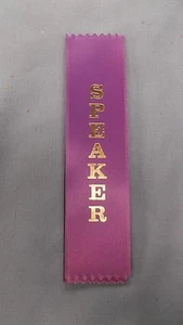 ALTAVOZ Cinta Morada con Lámina Dorada Letras Lote de 9 - Imagen 1 de 1