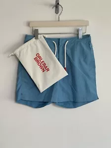 Orlebar Brown Drawcord Swimming Shorts Standard Pale Blue Small W30 - Picture 1 of 17