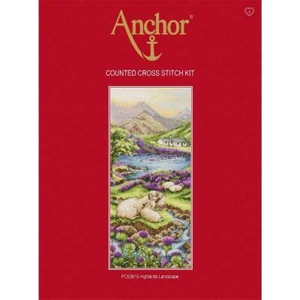 Anchor Set de punto de cruz "Highland landscape", patrón de conteo - Imagen 1 de 3