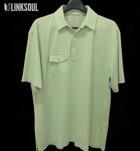 Linksoul/John Ashworth Golf/Poloshirt Gr. Large, 100% Luxus Baumwolle, hellgrün - Bild 1 von 4