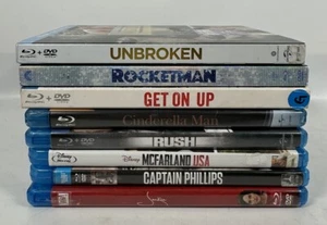 Blu-ray Biopic Bundle [Region A, Lot of 8] Biographical Based on True Story - Picture 1 of 11