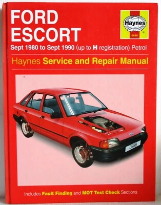 Haynes - Ford Escort Separador 80-90 (A H Regulador) Gasolina Servicio y Manual - Imagen 1 de 4