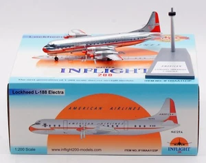 Flug 1:200 American Airlines Lockheed L-188 Diecast Flugzeug Modell N6129A - Bild 1 von 12