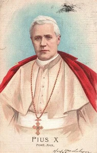 Pius X Pont Max Religiöse Persönlichkeit Katholisch Kirche Oberhaupt Vintage Postkarte - Bild 1 von 2