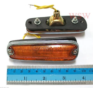 MAZDA RX2 1000 UTE 1200 1300 A PAIR OF SIDE GUARD TURN SIGNAL LIGHT NEW BLINKER - Picture 1 of 4