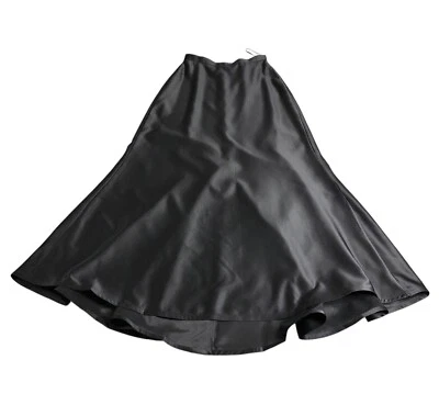 Falda Colección Tadashi Mujer 8 Negra Satén Maxi Noche Formal Cachicho Foto 1 de 4