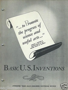 Technical Paper - Allis-Chalmers - Basic US Inventions - 1944 (E3139) - Picture 1 of 1