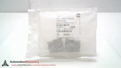 HARTING 09140173101 - PACK OF 2, HAN DDD MODULE, CRIMP FEMALE, NEW #311607 - Image 1 of 4