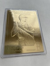 2004 Boston Red Sox World Series DANBURY MINT 22kt Gold  BRONSON ARROYO