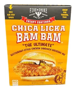Fire & Smoke Society Chica Licka Bam Bam Huhn knusprige Beschichtungsmischung 9,6 Unzen - Bild 1 von 1