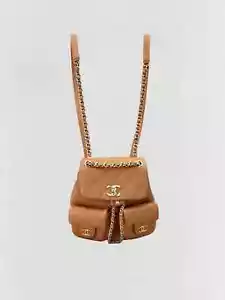 CHANEL Mini Duma Tan Leather Backpack - Picture 1 of 13
