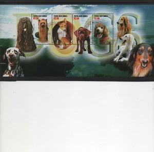 Papua New Guinea 2005 Dogs Miniature Sheet Very Fine Used full Gum never hinged - Picture 1 of 1
